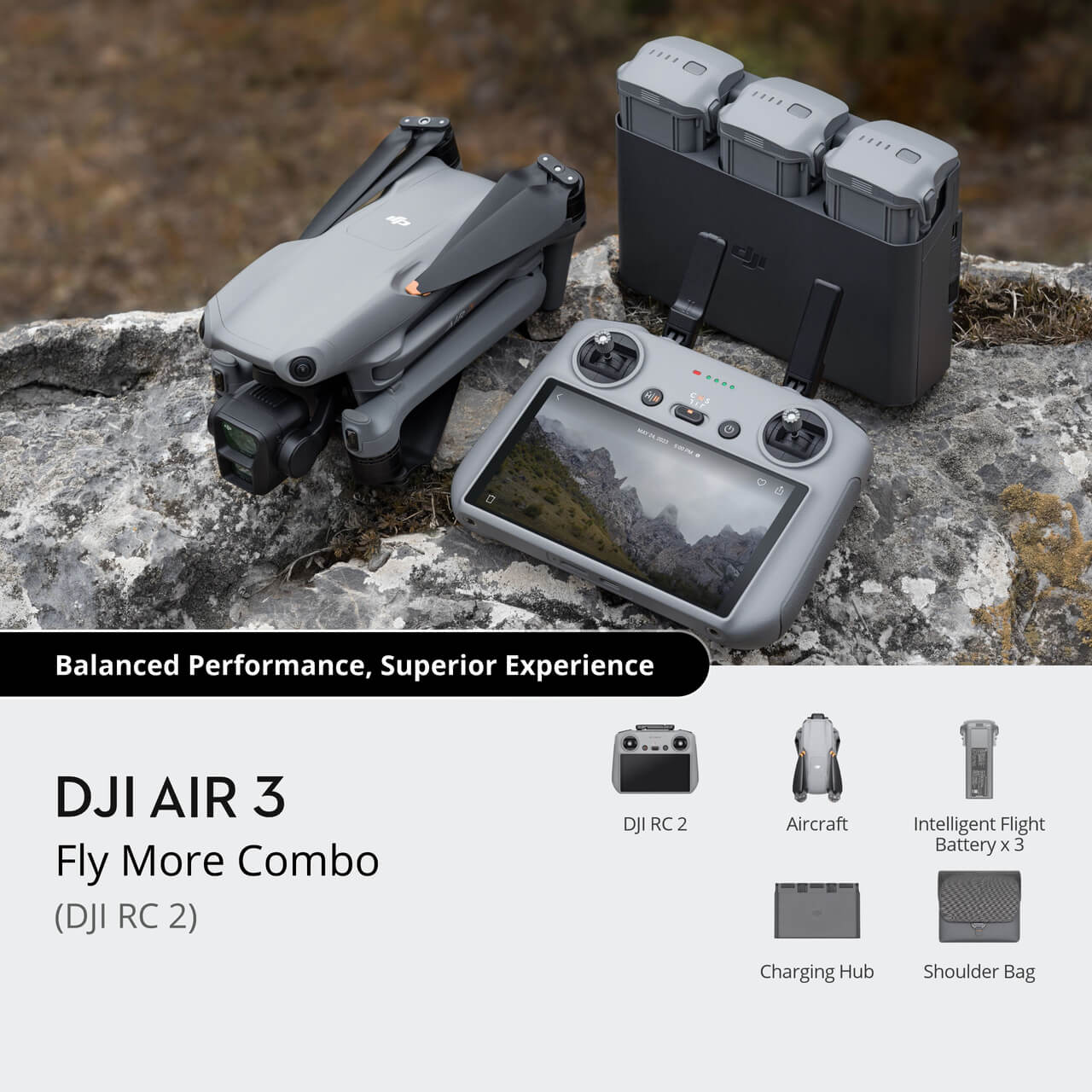 DJI Air 3 Fly More Combo (DJI RC 2)