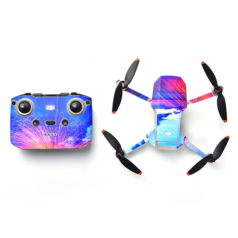 DJI Mini 2/4k Skins (Drone & Controller) (Fireworks)